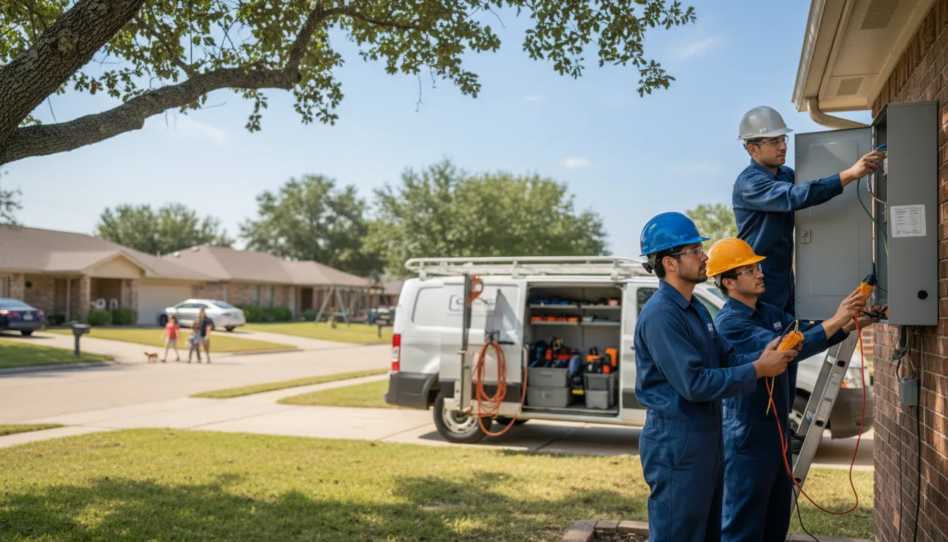 Certified electrician providing emergency electrical services in Voltaire, ND